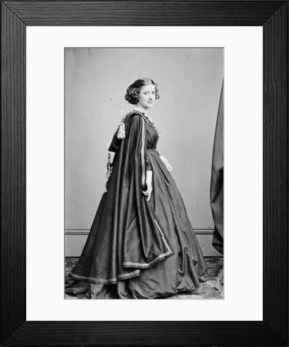 Framed Print : Emma Webb, between 1855 and 1865. Creator: Unknown Framed Print : Emma Webb, between 1855 and 1865. Creator: Unknown