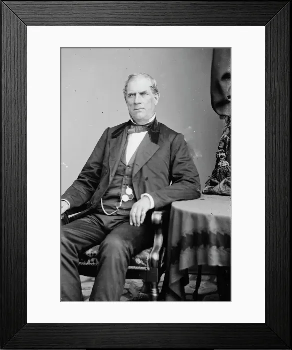 Framed Print : Edward Thurlow Weed, between 1855 and 1865. Creator: Unknown Framed Print : Edward Thurlow Weed, between 1855 and 1865. Creator: Unknown
