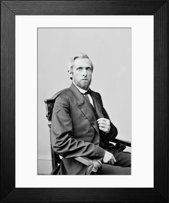 Framed Print : Waitman Thomas Willey of West Virginia, between 1855 and 1865. Creator: Unknown Framed Print : Waitman Thomas Willey of West Virginia, between 1855 and 1865. Creator: Unknown