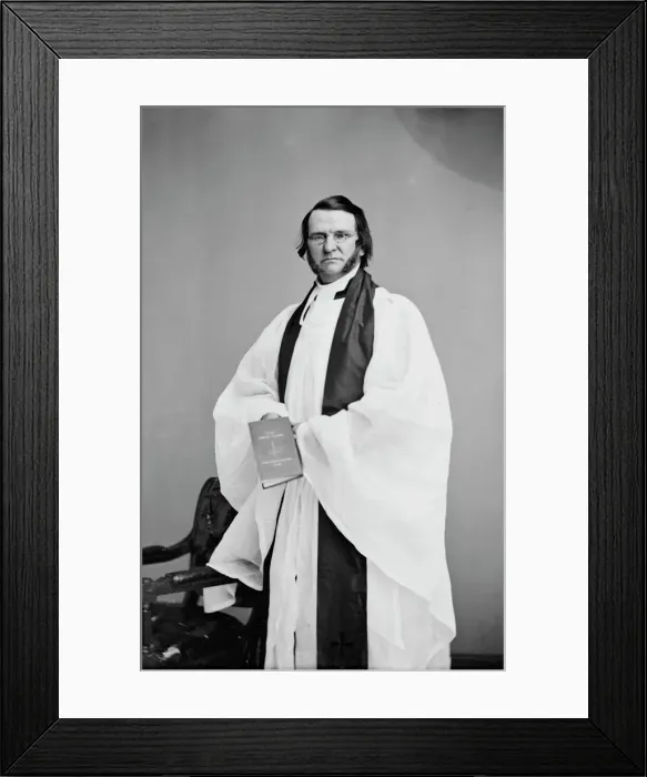 Framed Print : Rev. Francis Vinton, between 1855 and 1865. Creator: Unknown Framed Print : Rev. Francis Vinton, between 1855 and 1865. Creator: Unknown
