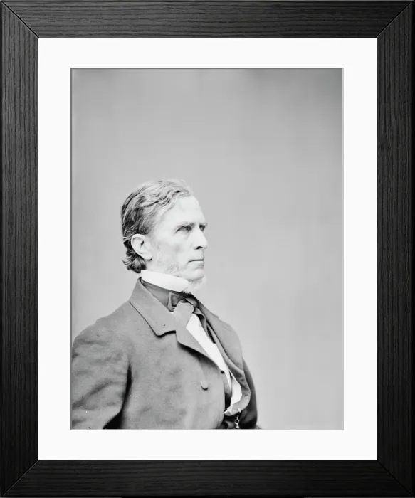 Framed Print : William Pitt Fessenden of Maine, between 1855 and 1865. Creator: Unknown Framed Print : William Pitt Fessenden of Maine, between 1855 and 1865. Creator: Unknown