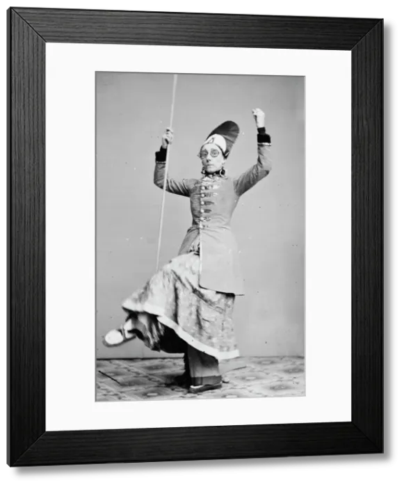 Framed Print : Mrs. George H. Gilbert, between 1855 and 1865. Creator: Unknown Framed Print : Mrs. George H. Gilbert, between 1855 and 1865. Creator: Unknown