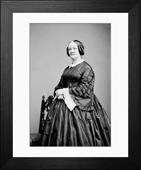 Framed Print : Mrs. G. Bostwick, between 1855 and 1865. Creator: Unknown Framed Print : Mrs. G. Bostwick, between 1855 and 1865. Creator: Unknown