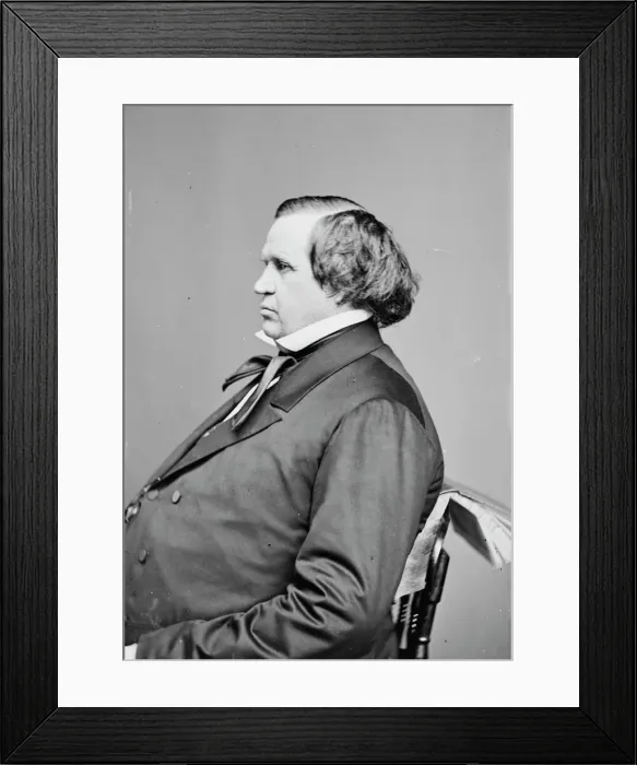 Framed Print : Judge Nathan Clifford, between 1855 and 1865. Creator: Unknown Framed Print : Judge Nathan Clifford, between 1855 and 1865. Creator: Unknown