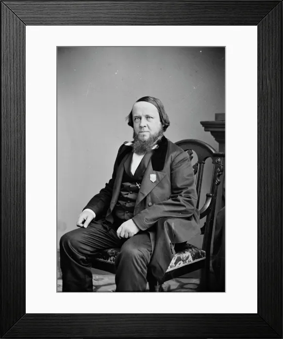 Framed Print : Professor Benjamin Silliman, between 1855 and 1865. Creator: Unknown Framed Print : Professor Benjamin Silliman, between 1855 and 1865. Creator: Unknown