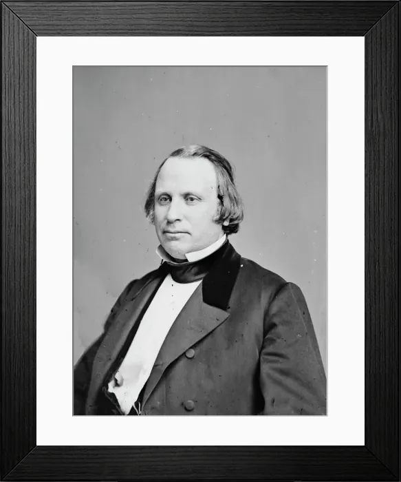 Framed Print : Henry Wilson of Massachusetts, between 1855 and 1865. Creator: Unknown Framed Print : Henry Wilson of Massachusetts, between 1855 and 1865. Creator: Unknown
