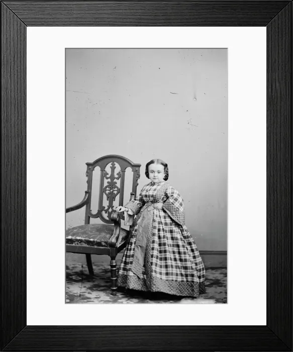 Framed Print : Miss Lavinia Warren, between 1855 and 1865. Creator: Unknown Framed Print : Miss Lavinia Warren, between 1855 and 1865. Creator: Unknown