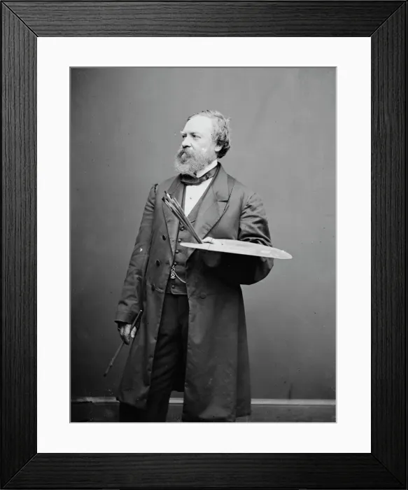 Framed Print : Constantino Brumidi, between 1855 and 1865. Creator: Unknown Framed Print : Constantino Brumidi, between 1855 and 1865. Creator: Unknown