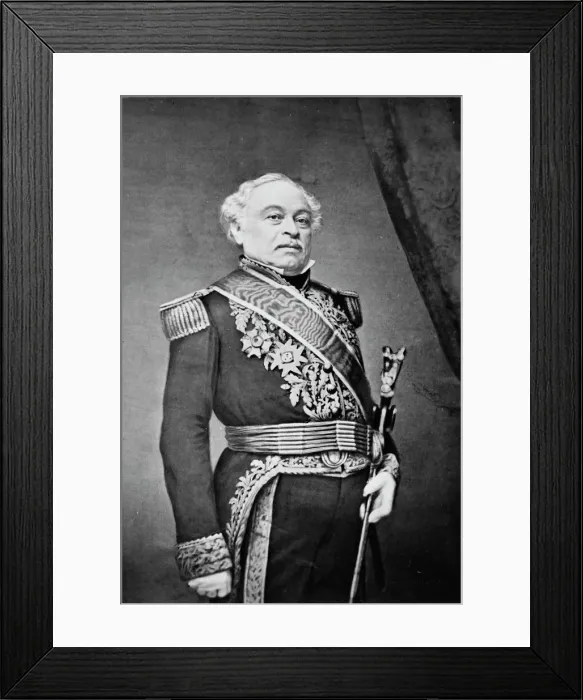 Framed Print : General Paez, between 1855 and 1865. Creator: Unknown