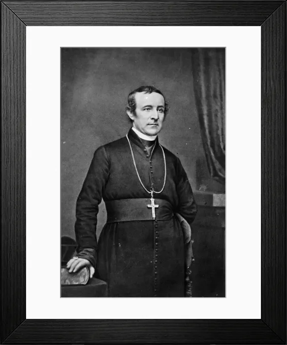 Framed Print : Archbishop John Hughes, between 1855 and 1865. Creator: Unknown Framed Print : Archbishop John Hughes, between 1855 and 1865. Creator: Unknown