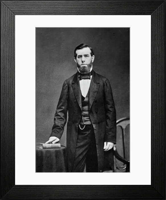 Framed Print : David Colbreth Broderick of California, between 1855 and 1865. Creator: Unknown Framed Print : David Colbreth Broderick of California, between 1855 and 1865. Creator: Unknown