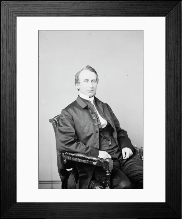 Framed Print : Bishop William Bacon Stevens, between 1855 and 1865. Creator: Unknown Framed Print : Bishop William Bacon Stevens, between 1855 and 1865. Creator: Unknown