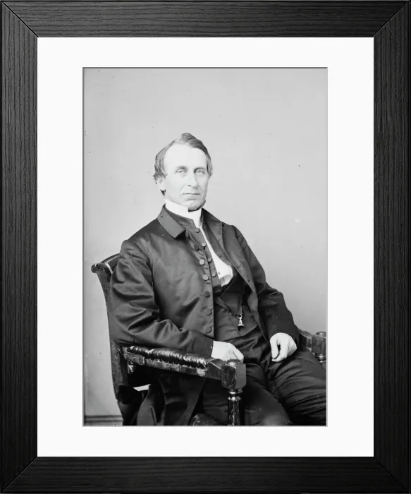 Framed Print : Bishop William Bacon Stevens, between 1855 and 1865. Creator: Unknown Framed Print : Bishop William Bacon Stevens, between 1855 and 1865. Creator: Unknown