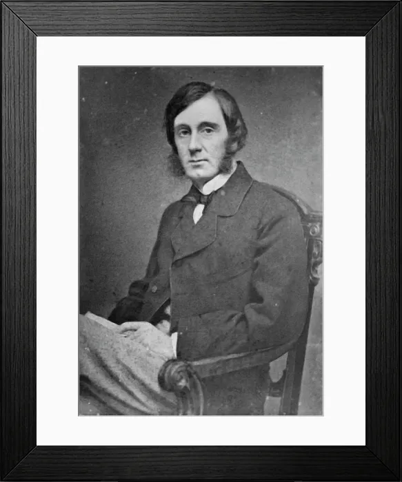 Framed Print : George William Curtis, between 1855 and 1865. Creator: Unknown