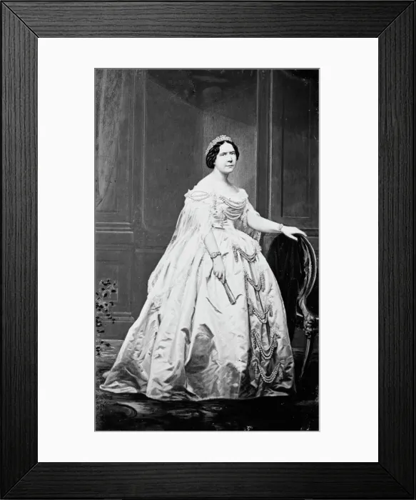Framed Print : Mrs. John Slidell, between 1855 and 1865. Creator: Unknown Framed Print : Mrs. John Slidell, between 1855 and 1865. Creator: Unknown