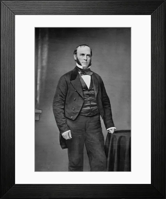 Framed Print : Charles Durkee of Wisconsin, between 1855 and 1865. Creator: Unknown Framed Print : Charles Durkee of Wisconsin, between 1855 and 1865. Creator: Unknown