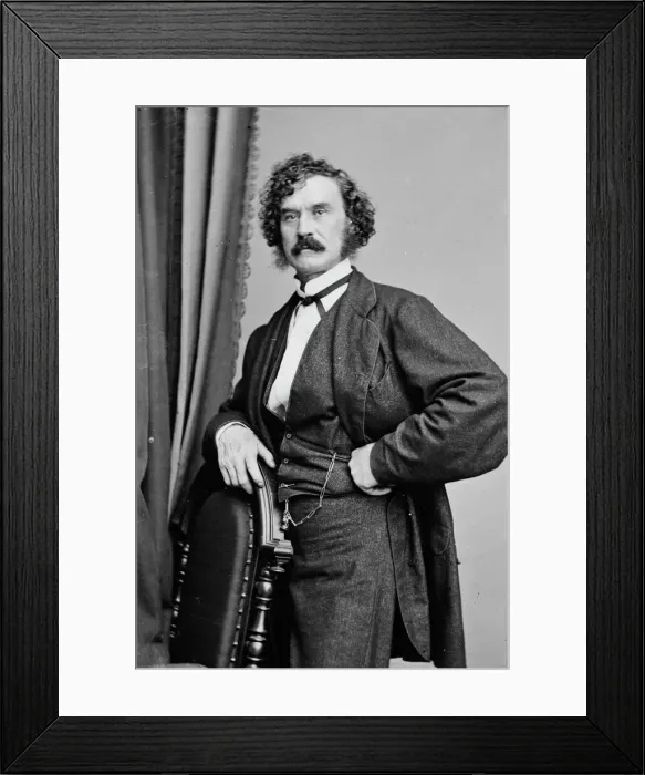 Framed Print : James William Wallack, between 1855 and 1865. Creator: Unknown Framed Print : James William Wallack, between 1855 and 1865. Creator: Unknown