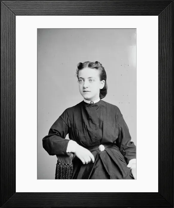 Framed Print : Miss Julia Meyer, between 1855 and 1865. Creator: Unknown Framed Print : Miss Julia Meyer, between 1855 and 1865. Creator: Unknown