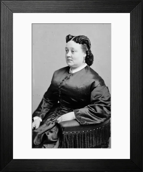 Framed Print : Amelia Harris, between 1855 and 1865. Creator: Unknown Framed Print : Amelia Harris, between 1855 and 1865. Creator: Unknown