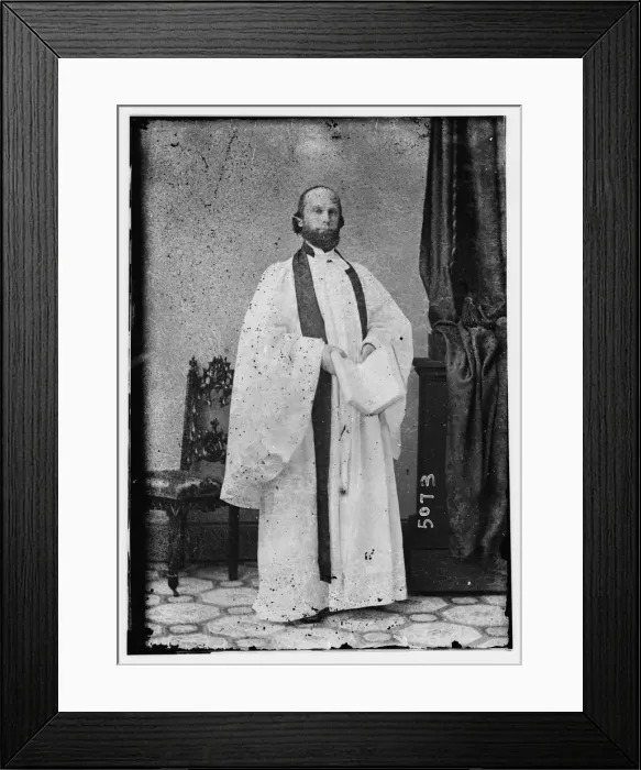 Framed Print : Rev. Houghton, between 1855 and 1865. Creator: Unknown Framed Print : Rev. Houghton, between 1855 and 1865. Creator: Unknown