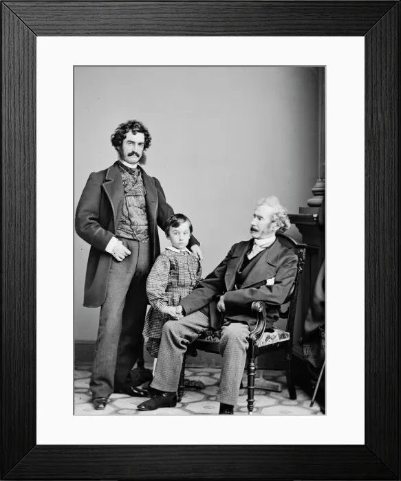Framed Print : Wallack Group, between 1855 and 1865. Creator: Unknown Framed Print : Wallack Group, between 1855 and 1865. Creator: Unknown