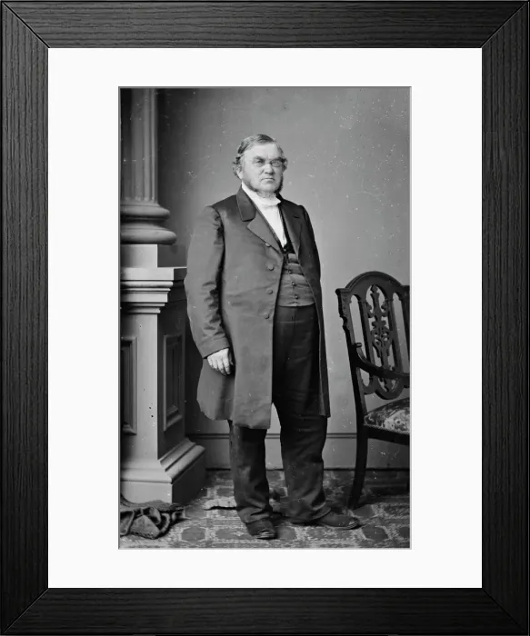 Framed Print : John Michael Krebs, between 1855 and 1865. Creator: Unknown Framed Print : John Michael Krebs, between 1855 and 1865. Creator: Unknown