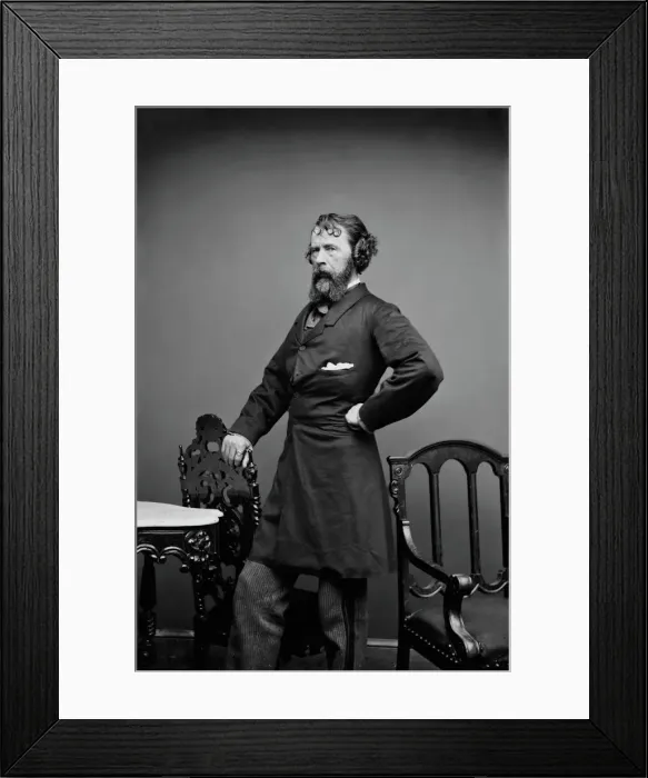 Framed Print : Nathaniel Parker Willis, between 1855 and 1865. Creator: Unknown Framed Print : Nathaniel Parker Willis, between 1855 and 1865. Creator: Unknown