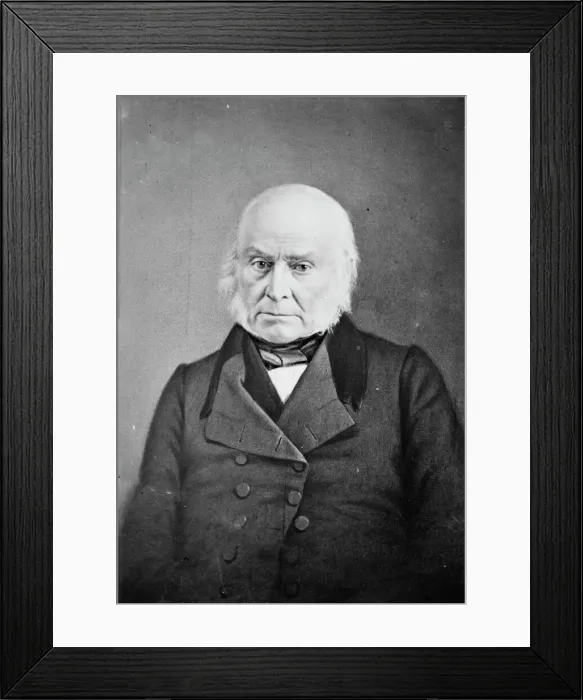 Framed Print : John Quincy Adams, between 1855 and 1865. Creator: Unknown Framed Print : John Quincy Adams, between 1855 and 1865. Creator: Unknown