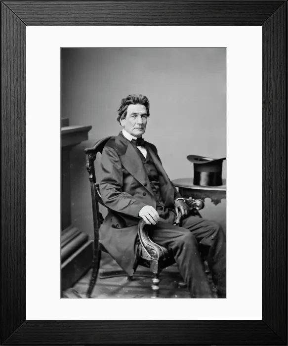 Framed Print : Governor AndreBienvenue Roman of Louisiana, between 1855 and 1865. Creator: Unknown Framed Print : Governor AndreBienvenue Roman of Louisiana, between 1855 and 1865. Creator: Unknown