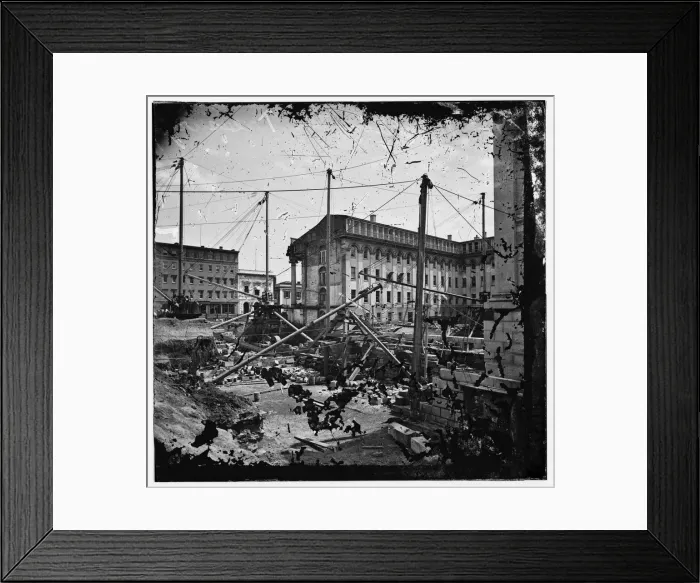 Framed Print : U. S. Treasury before completion. Washington, D. C. ca. 1860. Creator: Unknown Framed Print : U. S. Treasury before completion. Washington, D. C. ca. 1860. Creator: Unknown
