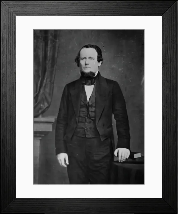 Framed Print : William King Sebastian of Arkansas, between 1855 and 1865. Creator: Unknown Framed Print : William King Sebastian of Arkansas, between 1855 and 1865. Creator: Unknown