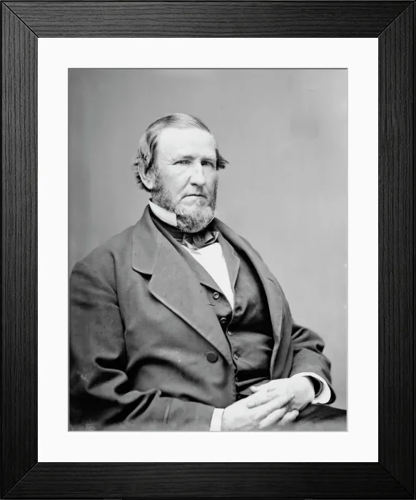 Framed Print : Lazarus Whitehead Powell, between 1855 and 1865. Creator: Unknown Framed Print : Lazarus Whitehead Powell, between 1855 and 1865. Creator: Unknown
