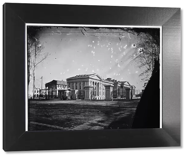 U. S. Treasury. Washington, D. C. showing old Riggs Hotel, 15th & G. N. W. ca. 1860. Creator: Unknown. U. S. Treasury. Washington, D. C. showing old Riggs Hotel, 15th & G. N. W. ca. 1860. Creator: Unknown