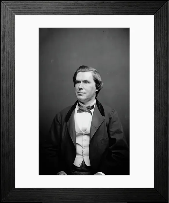Framed Print : William Gaston Steele of New Jersey, between 1855 and 1865. Creator: Unknown Framed Print : William Gaston Steele of New Jersey, between 1855 and 1865. Creator: Unknown