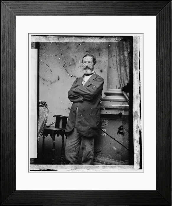 Framed Print : J. H. B. Latrobe, between 1855 and 1865. Creator: Unknown Framed Print : J. H. B. Latrobe, between 1855 and 1865. Creator: Unknown