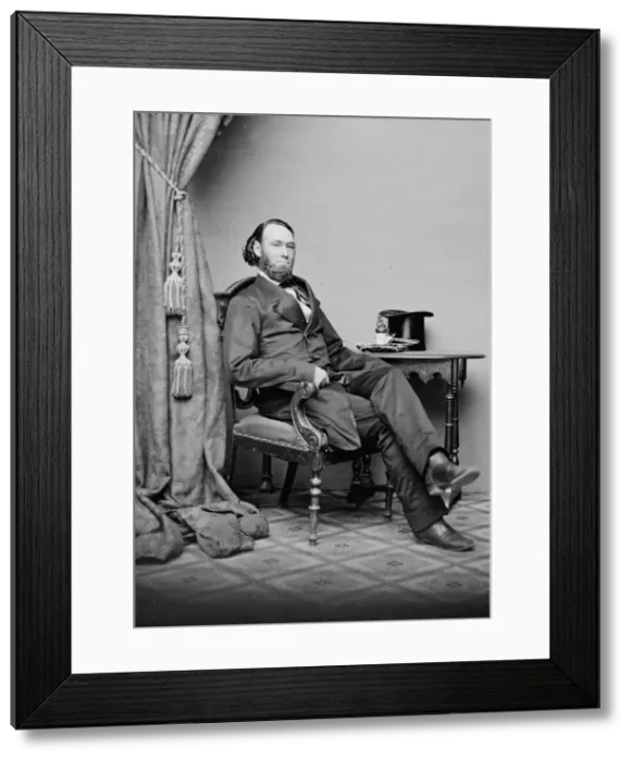 Framed Print : Daniel Eton Somes of Maine, between 1855 and 1865. Creator: Unknown Framed Print : Daniel Eton Somes of Maine, between 1855 and 1865. Creator: Unknown