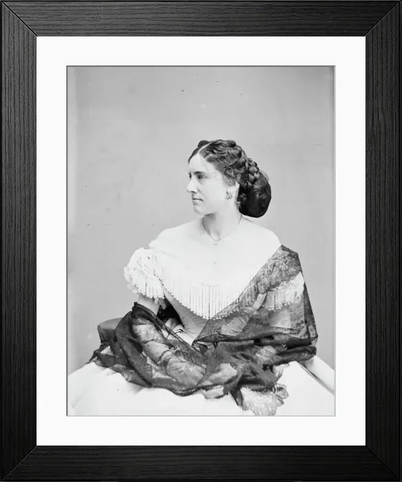 Framed Print : Miss Lucy Dean, between 1855 and 1865. Creator: Unknown Framed Print : Miss Lucy Dean, between 1855 and 1865. Creator: Unknown