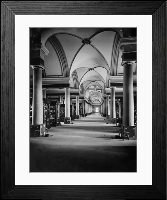 Framed Print : Old Patent Office - model room (1861-65), between 1860 and 1880. Creator: Unknown Framed Print : Old Patent Office - model room (1861-65), between 1860 and 1880. Creator: Unknown