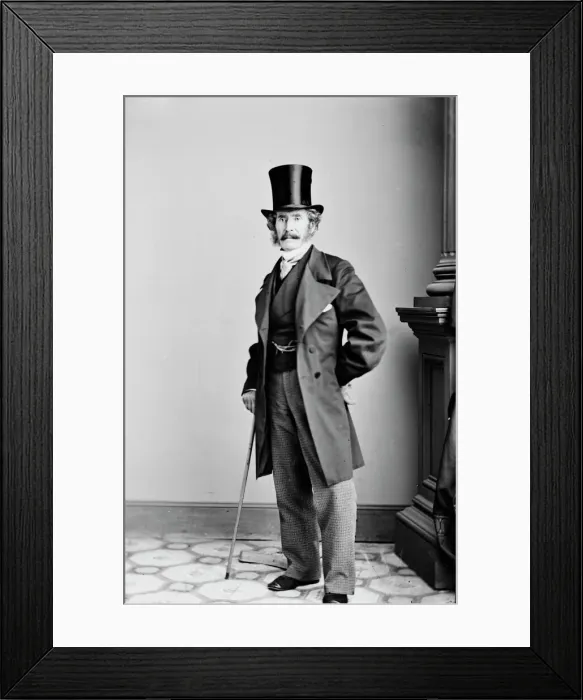 Framed Print : James William Wallack, between 1855 and 1865. Creator: Unknown Framed Print : James William Wallack, between 1855 and 1865. Creator: Unknown