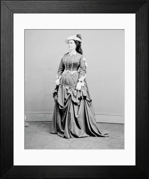 Framed Print : Lucille Weston, between 1855 and 1865. Creator: Unknown Framed Print : Lucille Weston, between 1855 and 1865. Creator: Unknown