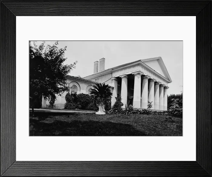 Framed Print : Lee Mansion - exterior, between 1860 and 1880. Creator: Unknown Framed Print : Lee Mansion - exterior, between 1860 and 1880. Creator: Unknown