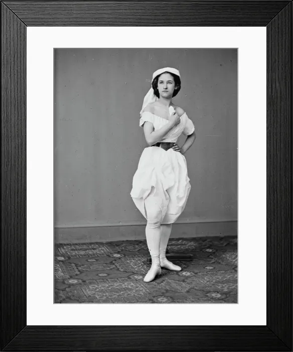 Framed Print : Ella Jackson, between 1855 and 1865. Creator: Unknown Framed Print : Ella Jackson, between 1855 and 1865. Creator: Unknown