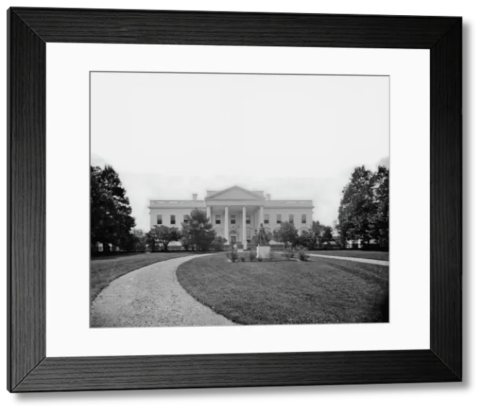 Framed Print : White House, earliest known view (made in 1860 s), [Washington D. C. ], March 1861. Creator: Unknown