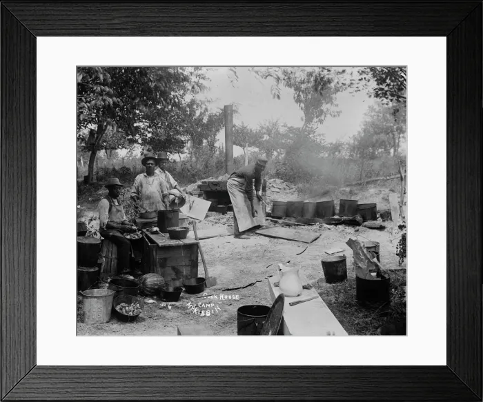 Framed Print : Cook house, 1893. Creator: Unknown Framed Print : Cook house, 1893. Creator: Unknown