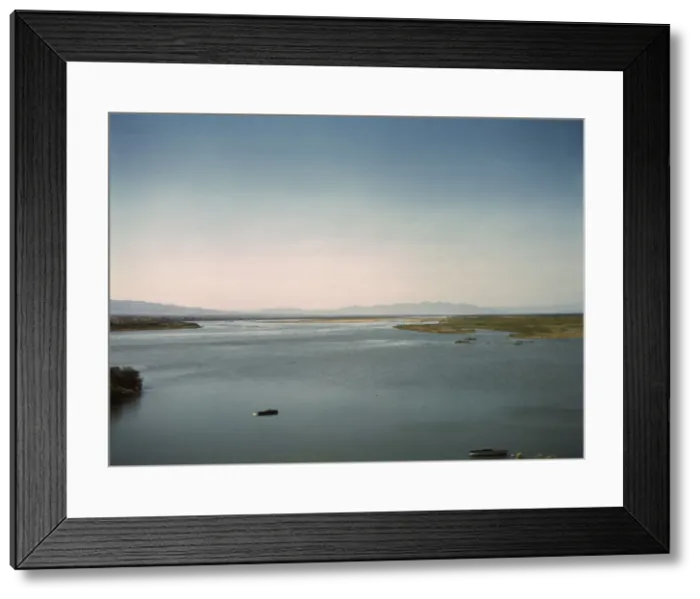 Framed Print : Santa Fe R. R. crosses the Colorado River into California between Topock, Arizona and Beal, CA. 1943 Creator: Jack Delano Framed Print : Santa Fe R. R. crosses the Colorado River into California between Topock, Arizona and Beal, CA. 1943 Creator: Jack Delano