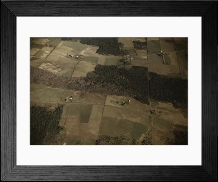Framed Print : Potato farms showing layout of land and buildings, vicinity of Caribou, Aroostook, Maine. 1940. Creator: Jack Delano Framed Print : Potato farms showing layout of land and buildings, vicinity of Caribou, Aroostook, Maine. 1940. Creator: Jack Delano