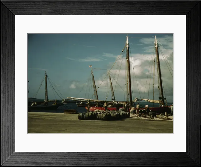 Framed Print : Christiansted, Saint Croix, Virgin Islands, 1941 or 1942. Creator: Jack Delano