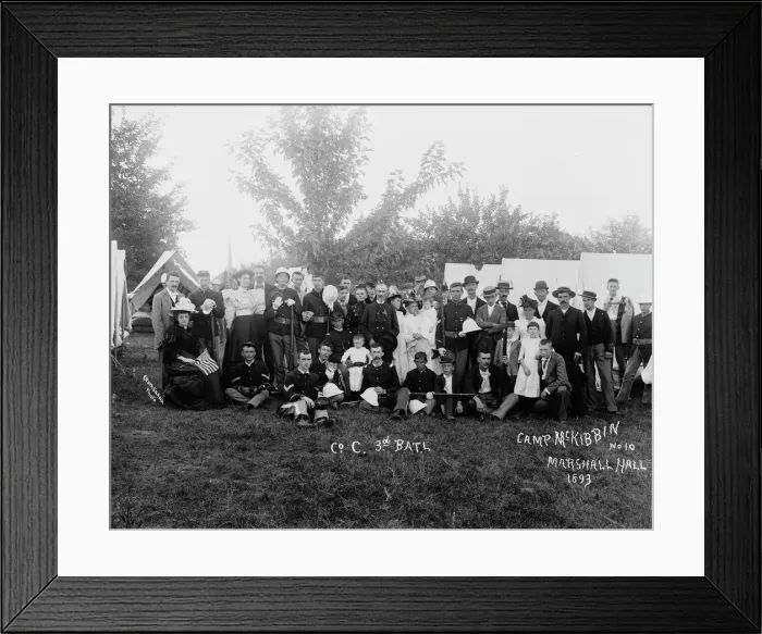 Framed Print : Co. C. 3d Batl. 1893. Creator: Unknown Framed Print : Co. C. 3d Batl. 1893. Creator: Unknown