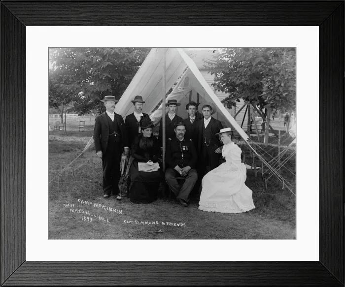 Framed Print : Capt. Simmons & friends, 1893. Creator: Unknown Framed Print : Capt. Simmons & friends, 1893. Creator: Unknown