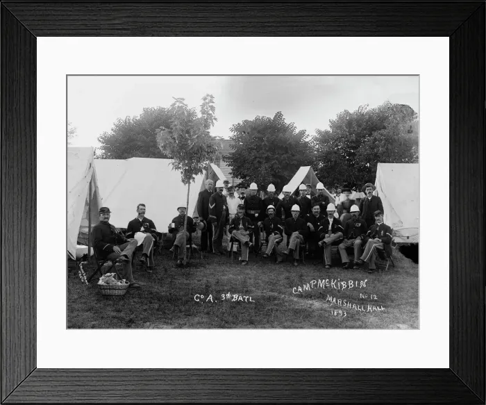 Framed Print : Co. A. 3d Batl. 1893. Creator: Unknown Framed Print : Co. A. 3d Batl. 1893. Creator: Unknown